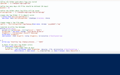 Automatically Clean Up Old Log Files with PowerShell